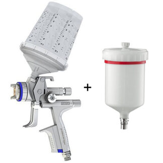 SATAjet 5000 B RP/HVLP Non-Digital Spray Gun with RPS Cup, Swivel Joint and Reusable 600ml Cup (27243)