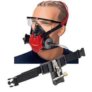 SATA Breathing Protection Kit: SATA Air Star C and Belt Unit with T-piece and Air Control Valve, Version without Activated Carbon Belt Unit (137570)