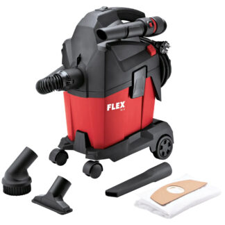 FLEX Compact Vacuum Cleaner with Manual Filter Cleaning, 6 l, class L, VC 6 L MC + fleece filter bags (532024)