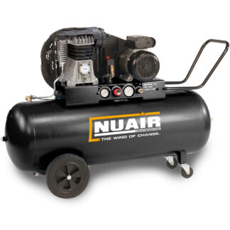 NUAIR NB2800B/150/3M Tech Pro 2.2kW/3Hp 150Lt 10 Bar Portable with Tech Panel (13A) (S-28HA504FPS135)