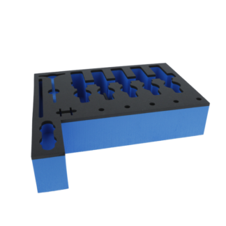 SATA Foam insert, blue/black for 5 spray guns, incl. cover insert (169706)