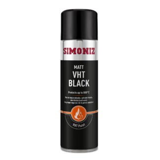 Simoniz Very High Temperature Matt Black Paint 500ml (SIMVHT20D)