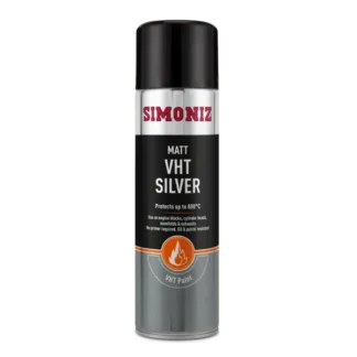 Simoniz Very High Temperature Matt Silver Paint 500ml (SIMVHT22D)