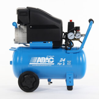 ABAC Pole Position L30P Lubricated Single Phase Piston 10 bar, 11cfm Air Compressor (1129100173)