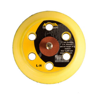 Mirka Backing Pad Ø 77mm, 6 Holes, 1/4", Medium Firmness (8294791211)