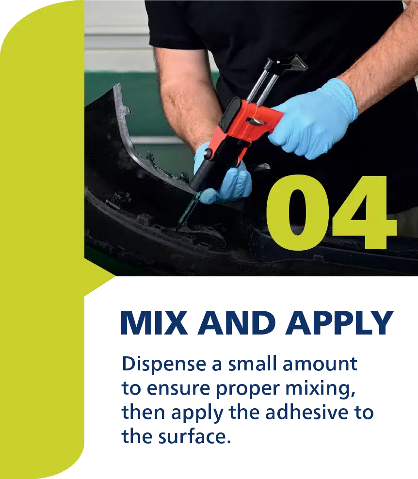 Finixa 2K Plastic Repair - High-quality, black, polyurethane repair glue without diisocyanates. Choice of Fast, Medium or Slow.
