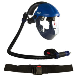 Fast Mover Air Fed Full Face Mask for Paint Spraying. Fitted with Air Regulator, Charcoal Filter and Waistbelt (FMT3005)