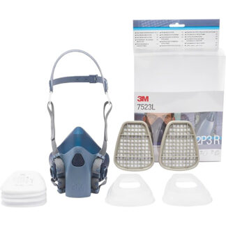 3M Reusable Half Mask Respirator Kit, A2P3 R Filter. Medium and Large Available (7523M/7523L)